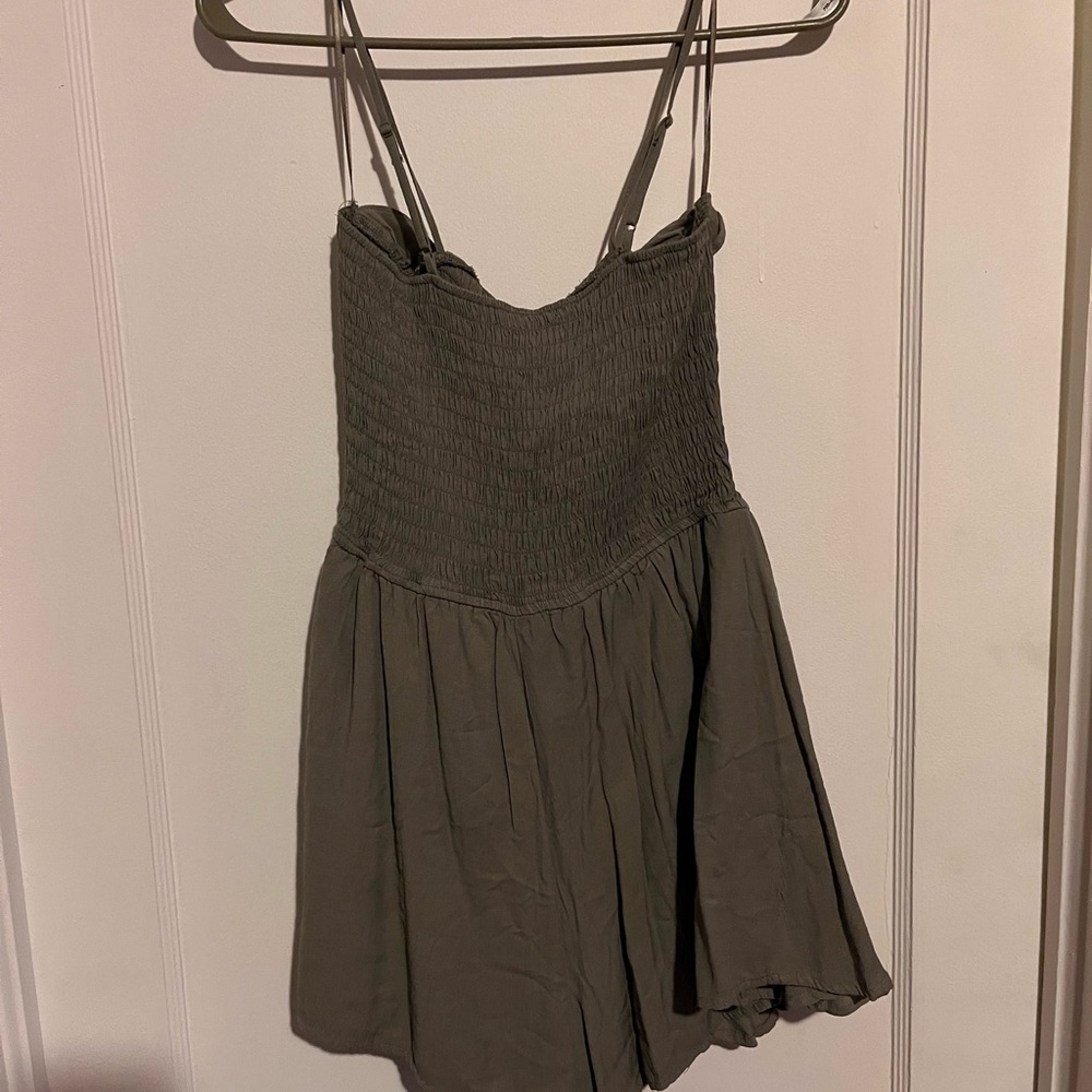 Miami Olive Green Smocked Top